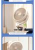 6-Inch USB Rechargeable Mini Fan with Night Light for Desktop, Office, Dorm