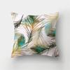 Peacock Feather Printed Pattern Cushion Cover for Home Living Room Sofa Car Bedroom Decoration Pillow Cover
