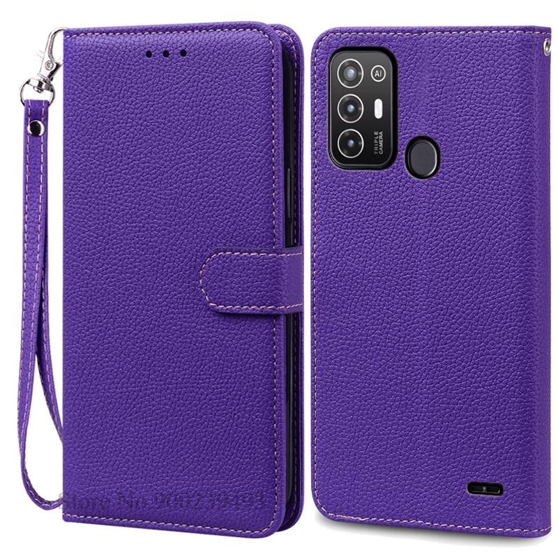 For ZTE Blade A52 Case PU Leather Flip Wallet Case For ZTE Blade A52 Case Silicone Back Cover Phone Coque Fundas