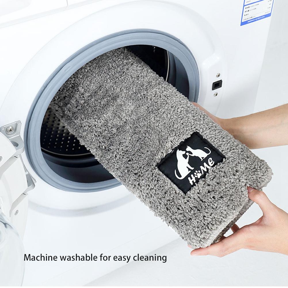 Soft Door Mat Anti Slip Absorbent Floor Rug Bedside Carpet Mat for Home Bathroom Bedroom(Gray 80x120cm)