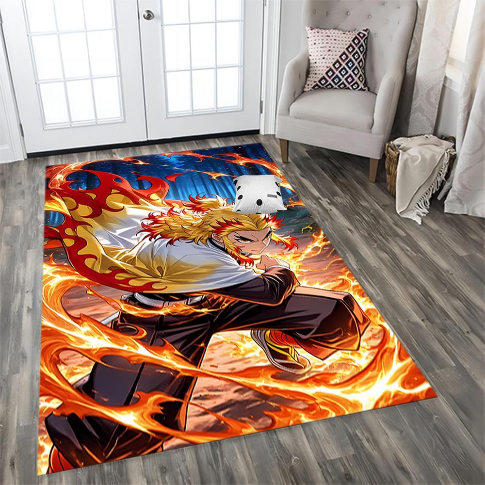 Demon Slayer rug for Living Room rug, Bedroom, Study Room, Hallway Decoration, Perfect for Home Decoration or Holiday Gifts