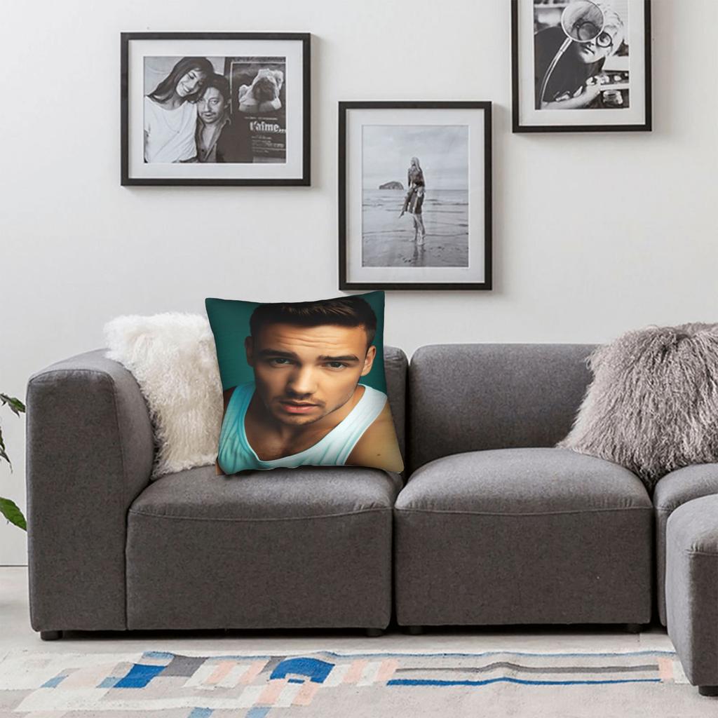 L-Liam Payne Singer Pillow Cover  Soft Cushion Cover Fashion Pillow Case For Sofa Home Decoration