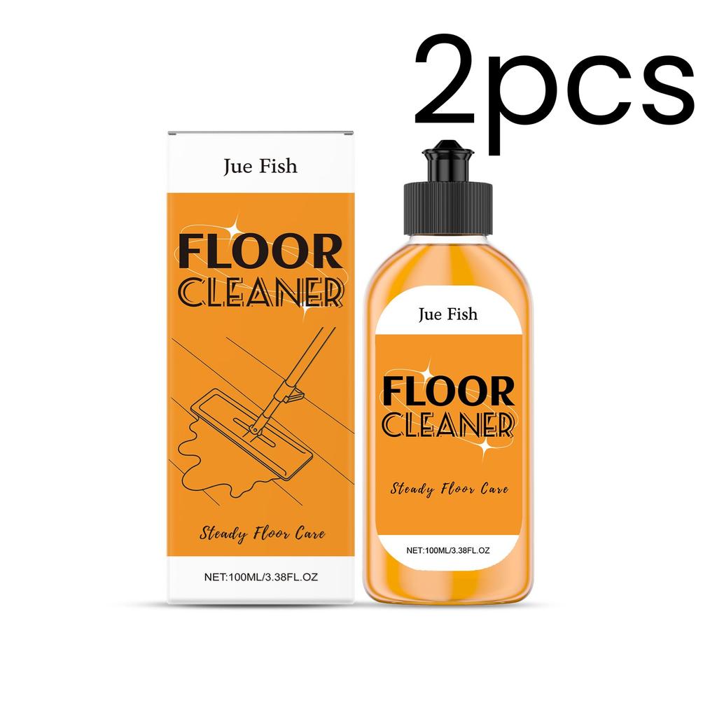 Jue Fish Floor Cleaner for Tiles Wooden Deep Cleaning Fresh Scent Gentle Formula Household Maintenance Floor Stain Remover 100ml