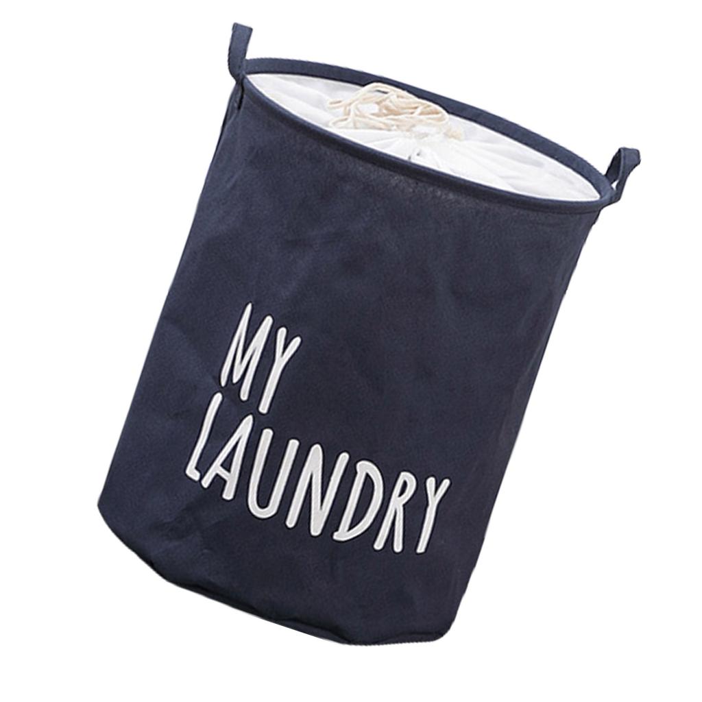 Space Saving Laundry Basket Foldable Dirty Clothes Organizer with Drawstring Waterproof Hamper Clothing Container