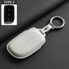 Leather Car Key Case Cover For Lynk & Co Z20 Z10 900 Pro Ultra Max Original Car Color Remote Key Bag Case Protector Keychain