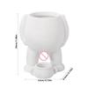 Funny Resin Funny Flowerpot Creative Piss Pot Shape Flower Pots With Drainage Holes Figure Vases Home Decoration Friend Gift