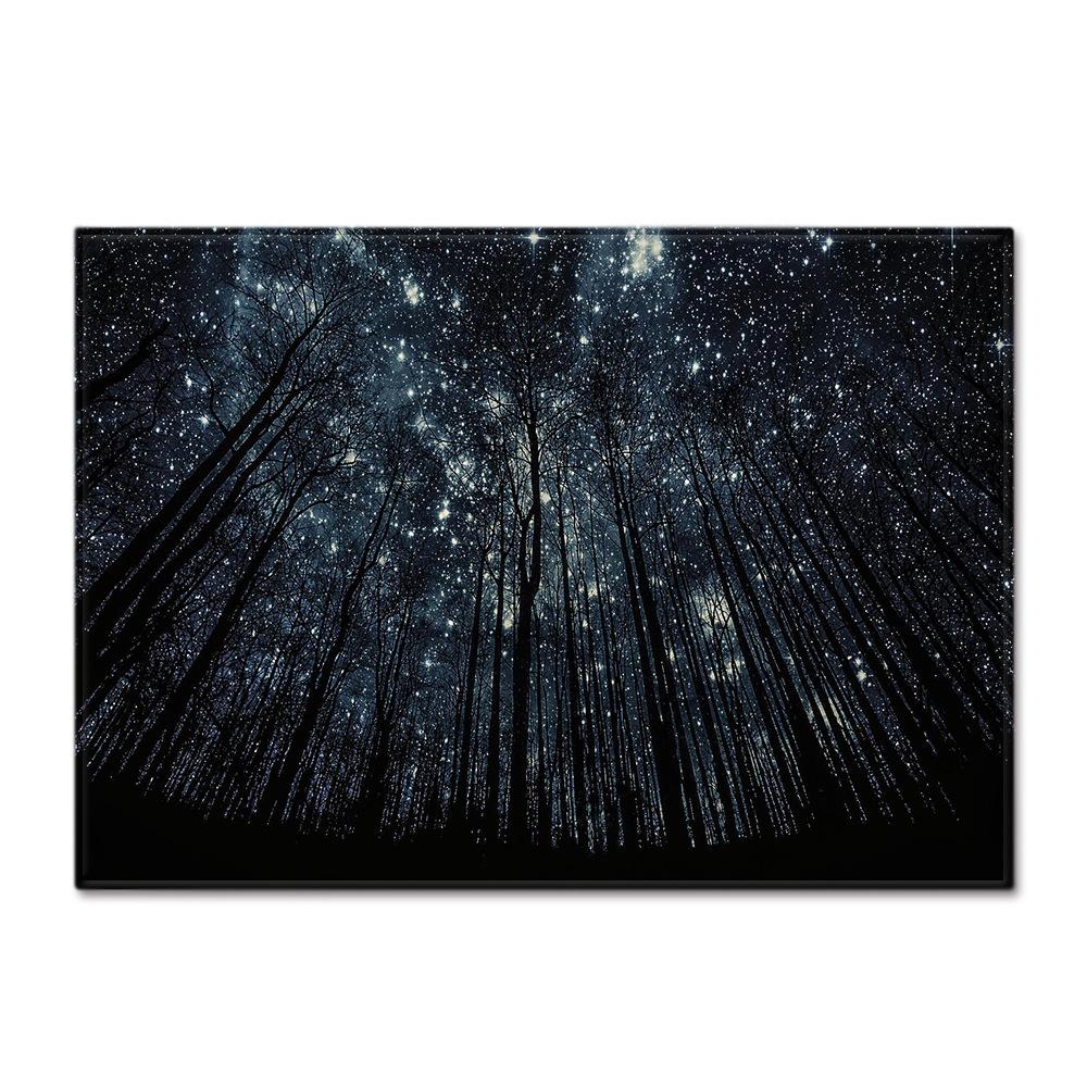 Starry Sky Carpet Feather Wind Bedroom Floor Mat