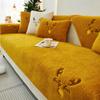 Christmas Lamb Wool Sofa Cushion Winter Thickened Non-Slip Nordic Simple Seat Cover Cover