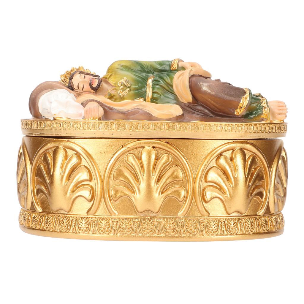 Saint Joseph Jewelry Box Resin Exquisite Workmanship Sleeping Saint Joseph Catholic Gift Decorative