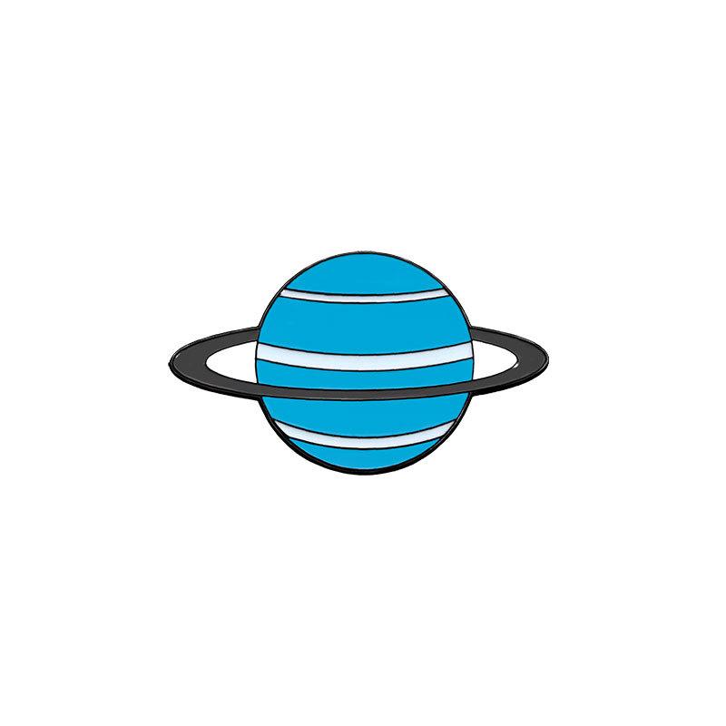 Interstellar Galaxy Series Badge Solar System Eight Planets Shape Universe Theme Brooch Clothes Accessories