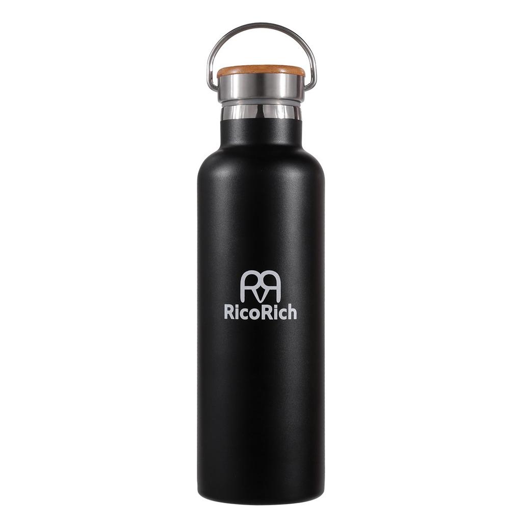 RicoRich Vacuum Insulated Stainless Steel Water Bottle Sports Bottle 750ml Black Thermal/Cold (RRWB06-BK)…