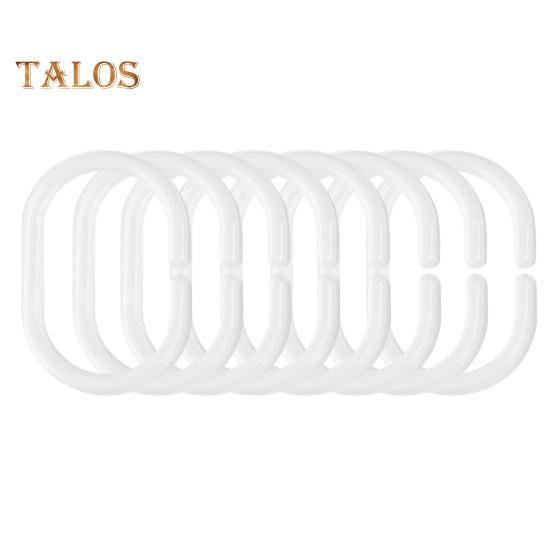 12 Stück Duschvorhanghaken, strapazierfähig, universell, für Badezimmer, Duschstange, C-förmiger Ring, Aufhängerhalter, Badezimmer-Vorhangzubehör