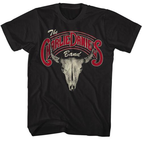 Charlie Daniels Band Skull N Logo Black T-shirt XXL