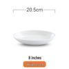 Pure White Large Round Ceramic Dinner Plate
