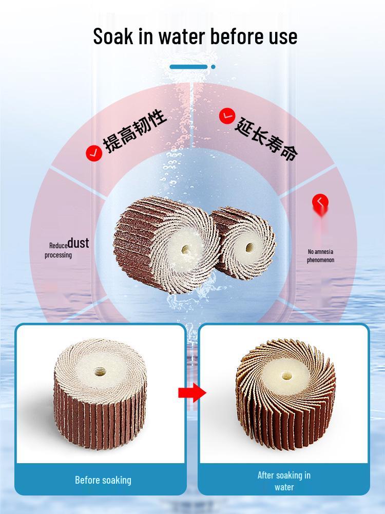 3mm Sandpaper Flap Disc for Metal Grinding, Polishing, and Rust Removal - Electric Grinder Attachment