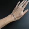 Серебряный браслет с топазом Лондон Блю 8.502ct, вес изделия 11,85 гр (2205531)