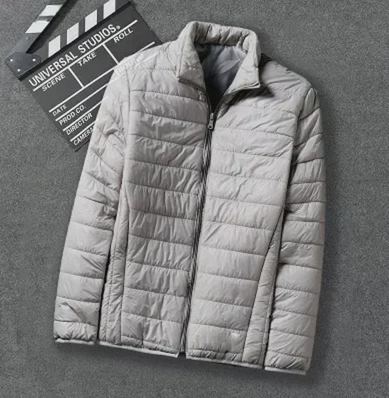 Men's Lightweight Hooded Cotton Jacket - Warm, Fashionable, Short, Casual, and Portable with Stand Collar for Autumn and Winter