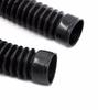 55mm 15 Knots Front Fork Cover Absorber Shock Protector Black 2PCS