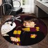 Harry Potter Printed Round Rug Carpet Chair Rug Area Rug Entryway Doormats,for Office Chair Living Room Bedroom Kitchen Room.