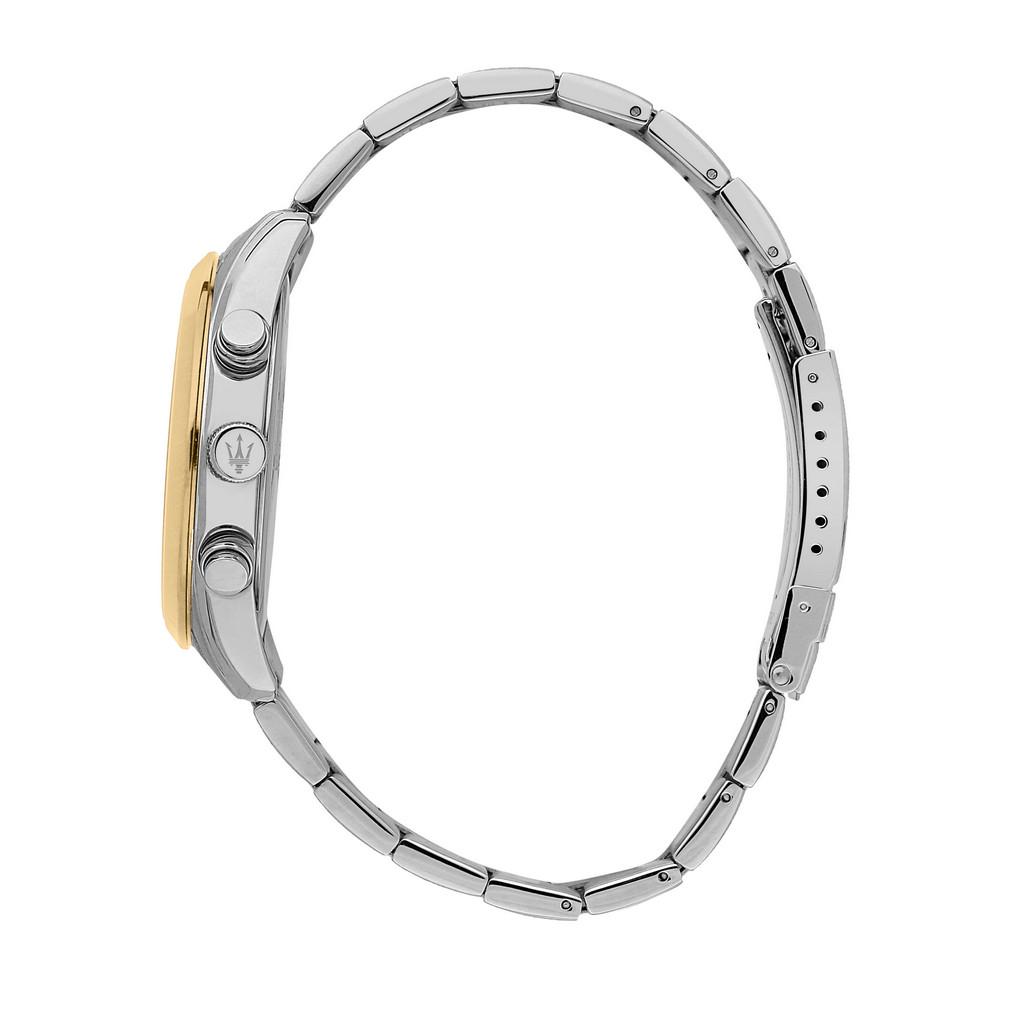 Maserati Attraction Limited Edition Chronograph Two Tone Stainless Steel Black Dial Quartz R8853151008 Men's Watch