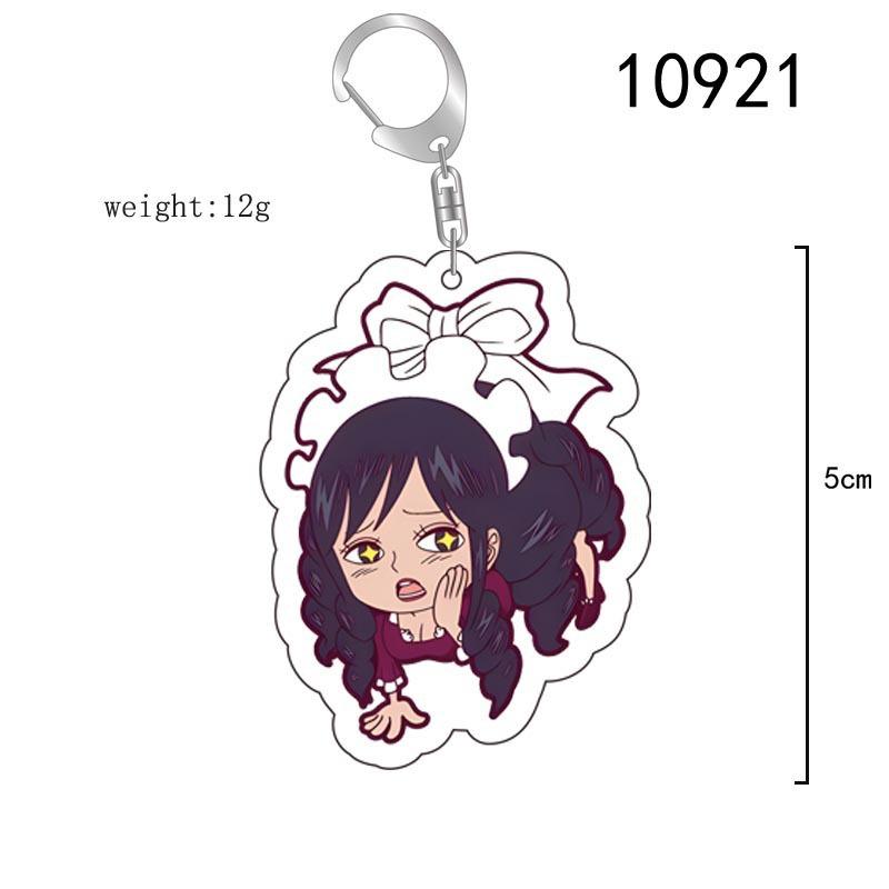 Acrylic Key Chain for One Piece Monkey D. Luffy Franky Trafalgar Law Bepo Nico Robin Acrylic Key Buckle Anime Peripheral Pendant