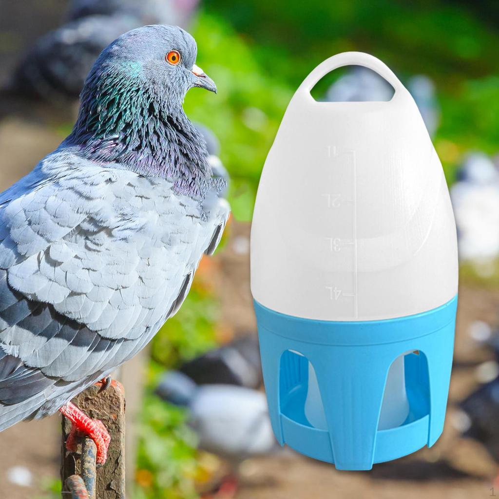 Pigeon Water Dispenser Bird Feeder Automatic, Hanging Drinker, Pot Container for