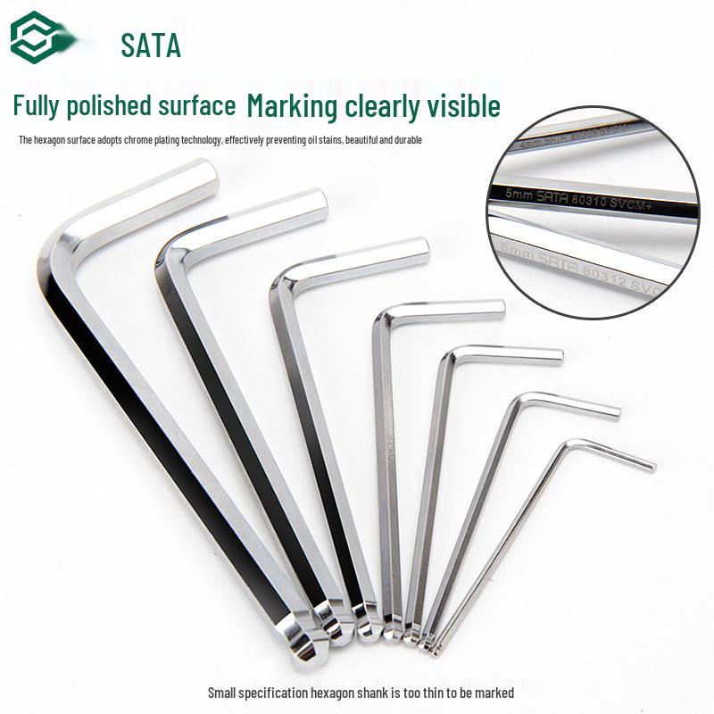 SATA Extra Long Ball End Hex Key Set, 7-Piece Special Length