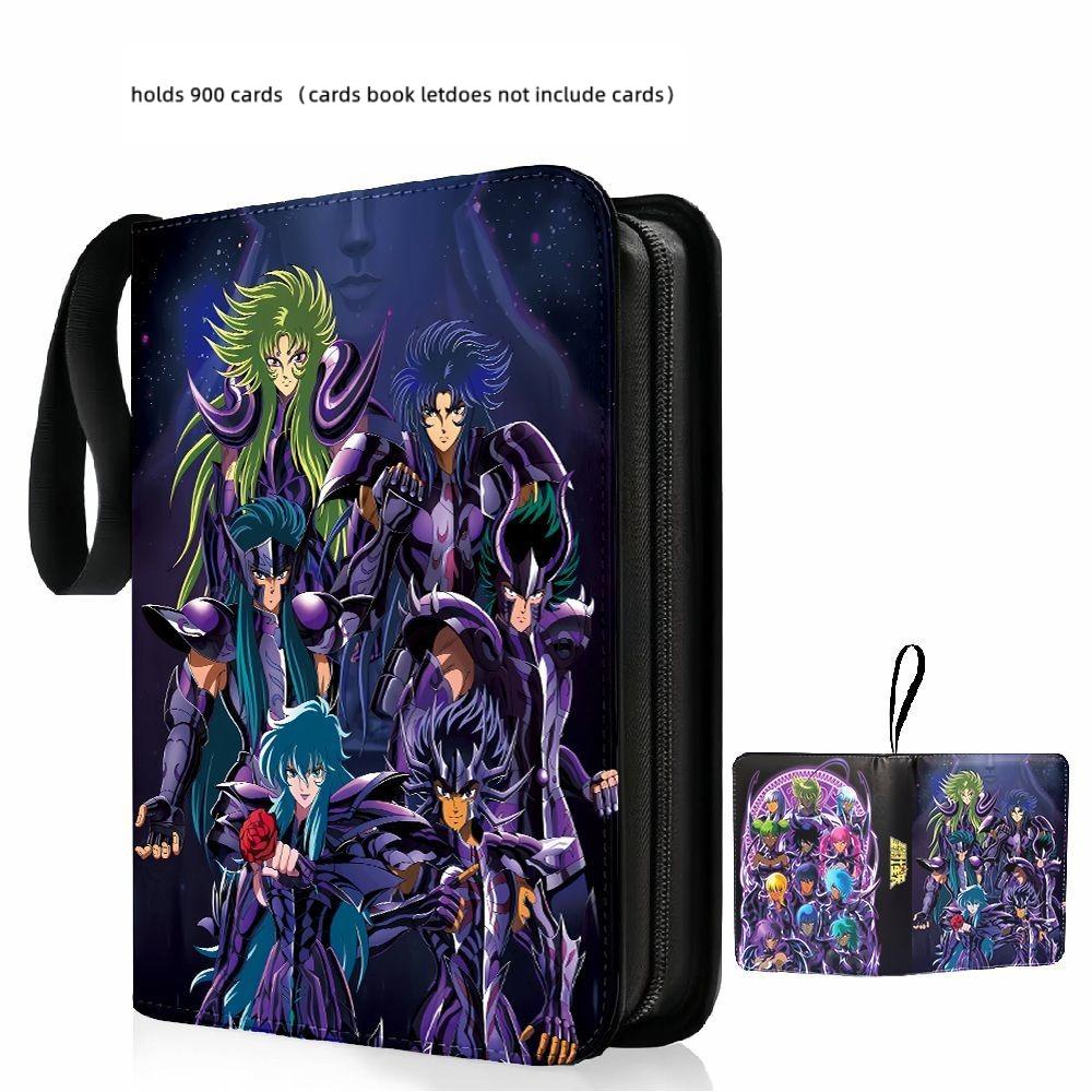 400pcs/900pcs Saint Seiya Card Album Book Folder 4/9 Card Slots Collections Zipper Double Pocket Zipper Card Binder Holder