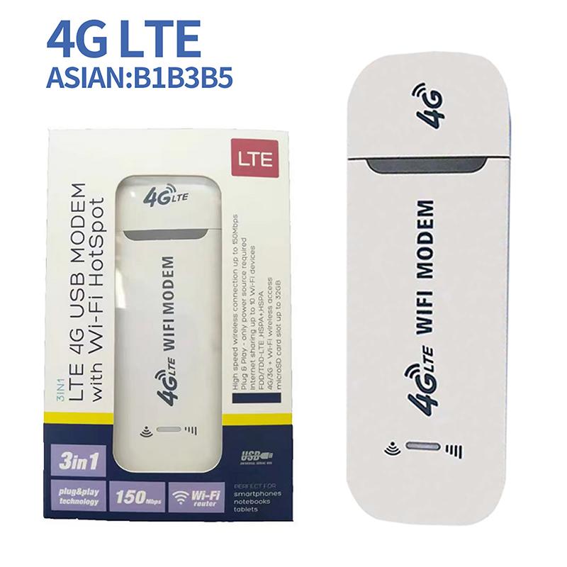 Високоякісна бездротова 4G інтернет-карта B1/3/5 до терміналу LTE USB-донгл Портативний WiFi-роутер USB 2.4 ГГц 150 Мбіт/с Модем-стік