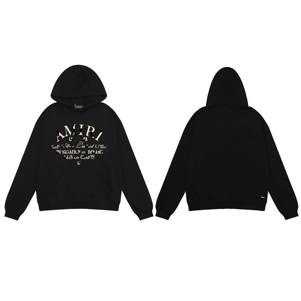 25S Trendy Brand Heavyweight Cotton Terry Hoodie with Letter Print