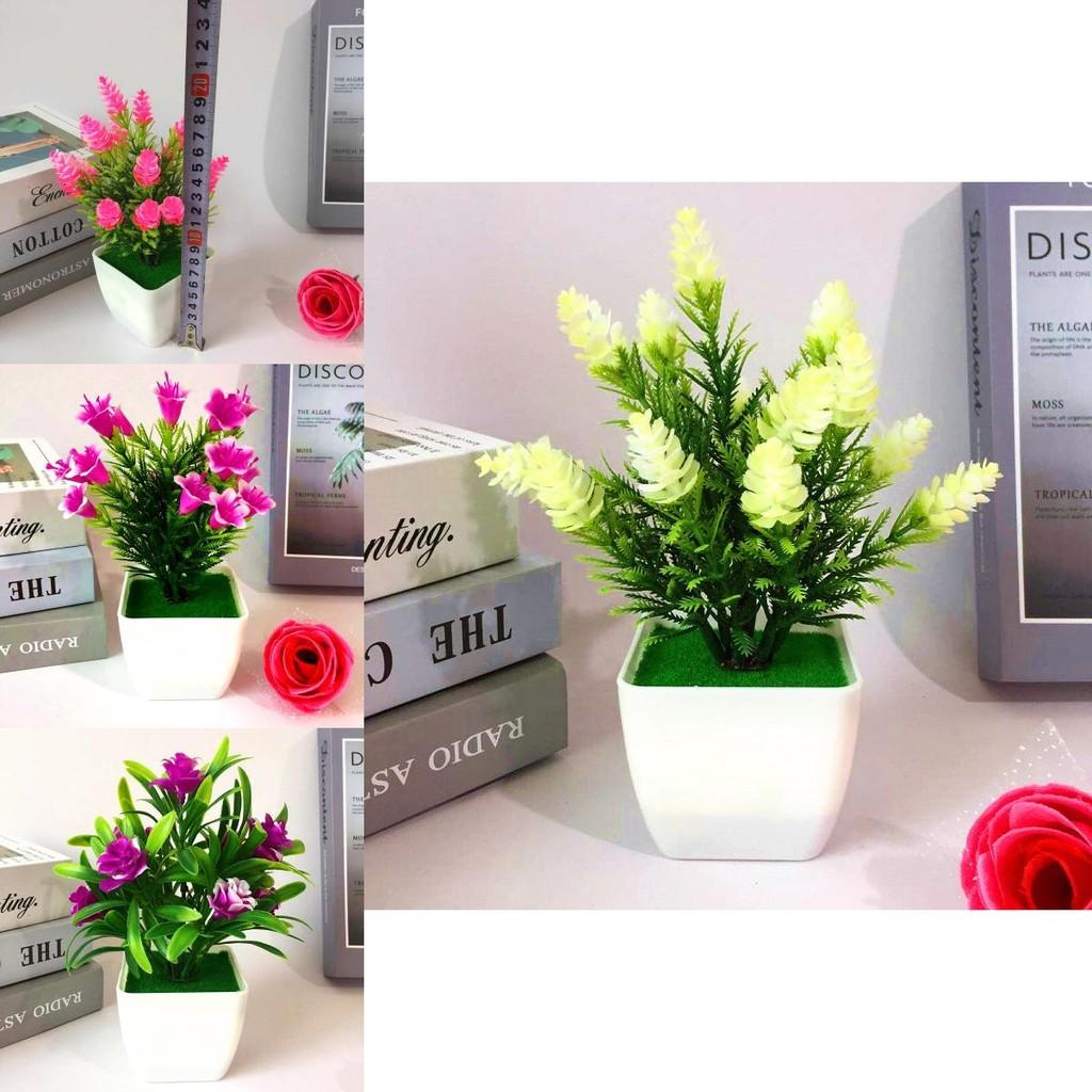 Realistic Faux Lily And Rose Mini Potted Plants With Colorful Blooms For Indoor Use