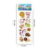 10 Sheets Kids Stickers Cartoon Animal Puffy Sticker Birthday Christmas New Year Gift for Girl Boy Cartoon Scrapbooking Stickers