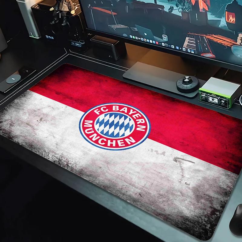 FC Bayern Munich Logo Color Mouse Pad Large Gaming Table Cushion Non-slip Laptop Tablet Big Mousepad XXL Mat Mini PC Playmat With Lock edge