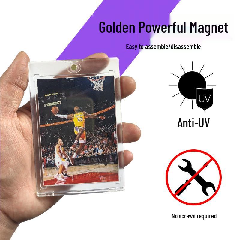 Transparent Magnetic Card Brick Set for Naruto, Pokémon, Yu-Gi-Oh, and Ultraman Cards