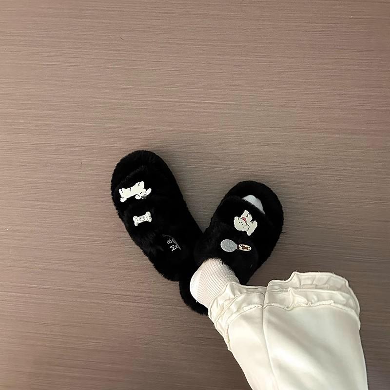 Fashion one-word drag for women outside 2025 autumn new high-end sense small fragrance and hair height indoor thick-bottomed cotton mop