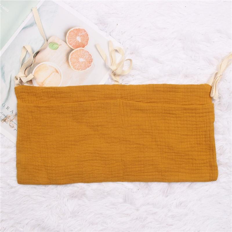 Crib Cotton Diaper Bottle Molar Toy Storage Bag Used to Store Baby's Clothes Diapers Toys Easy to Hanging High Quality