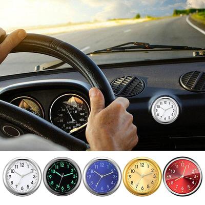Autouhr Leuchtende Analoguhr Mini-Auto-Lüftungsuhr Quarz-Autouhr Armaturenbrett-Dekoration Auto-Uhrkopf 40mm