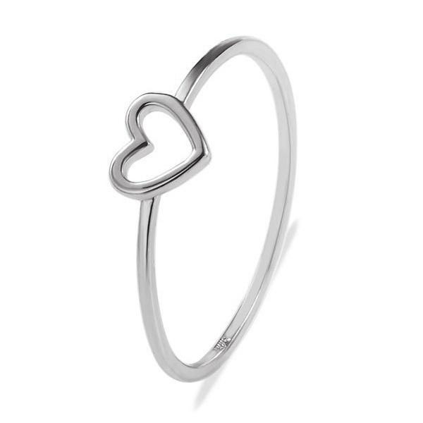 Heart Ring Heart Shape Promise Band 