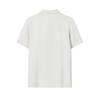 FILA White Minimalist Fashion Light Business Casual Comfortable Versatile Knitted Short Sleeve Polo Shirt Men polo shirts Steam-Grey F11M613103FGY