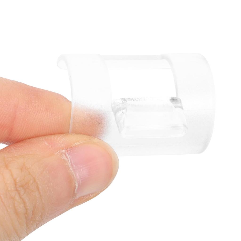 NOLITOY Flauta um Auxílio de Prática para Iniciantes e Feito de Bocal Transparente Leve e Fácil de Usar, Estudantes, Plástico,