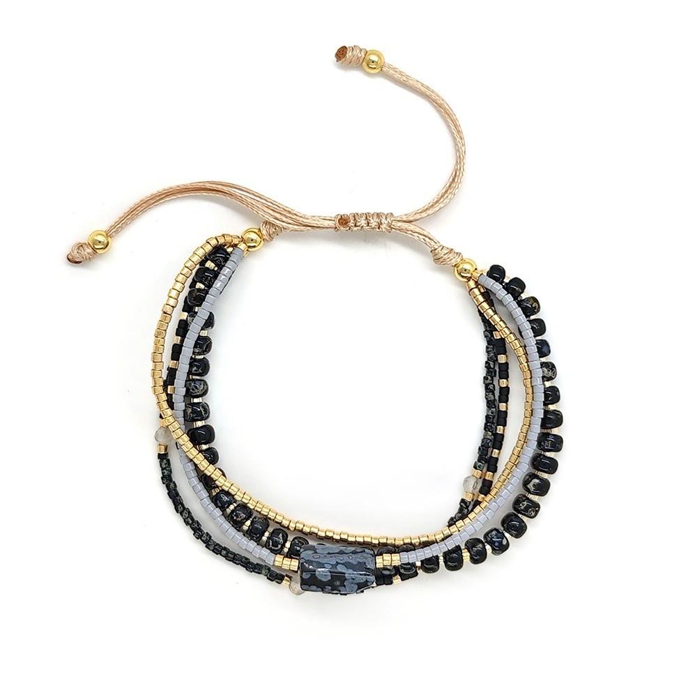 Turquoise Beads Multi-Layer Wrap Bracelet Multi-Layer Design Beaded Wrap Bracelet  Summer Season