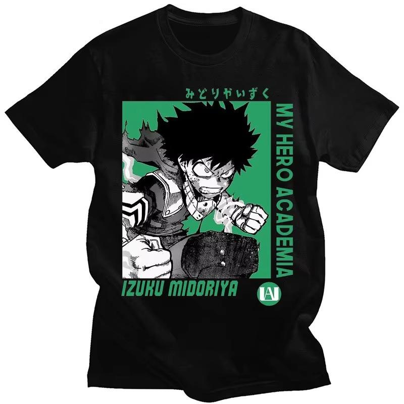

Новая мужская футболка My Hero Academia 2026 года с принтом Кодзи из Зеленой Долины Японское аниме Летний стиль M