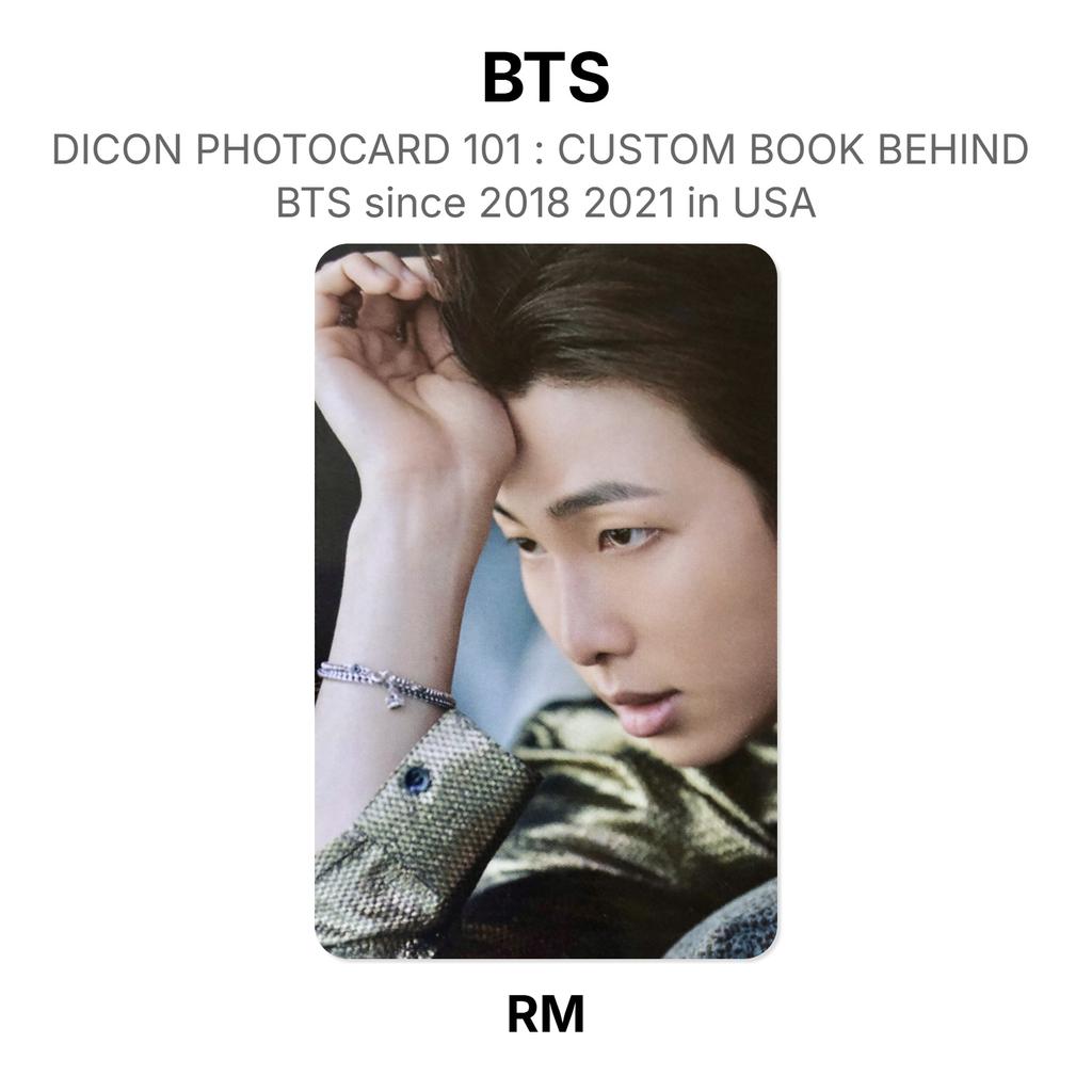 BTS DICON PHOTOCARD 101 : CUSTOM BOOK BEHIND BTS Since 2018 2021 In USA Official Photocard