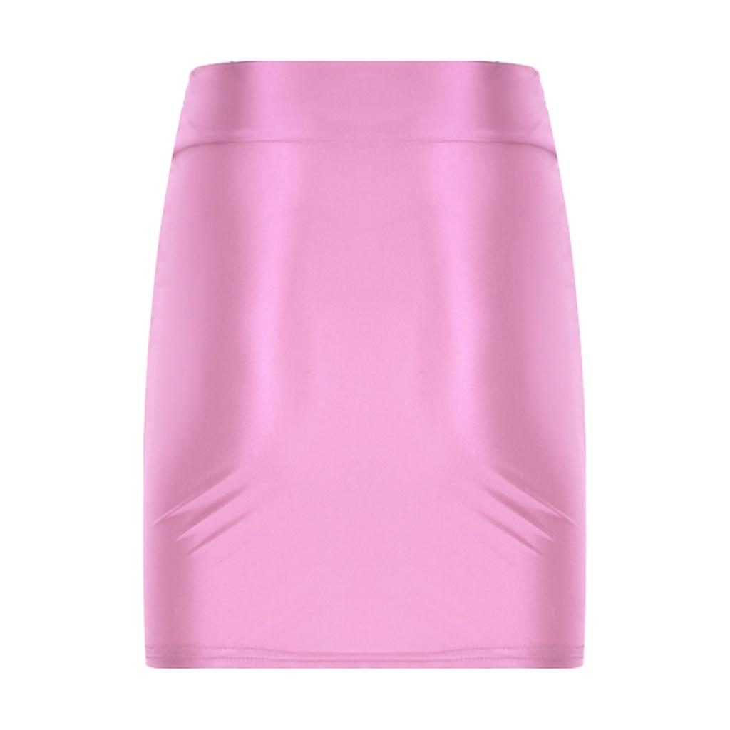 Sexy dámská lesklá elastická barevná sukně pro noční párty na pódiu