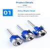 6.35Mm1/4 Shank Round Router Bit R1 R2 R3 4 Corner Woodworking Milling Cutter Trim Knife Edge Alloy Steel Classical Cutter Bit