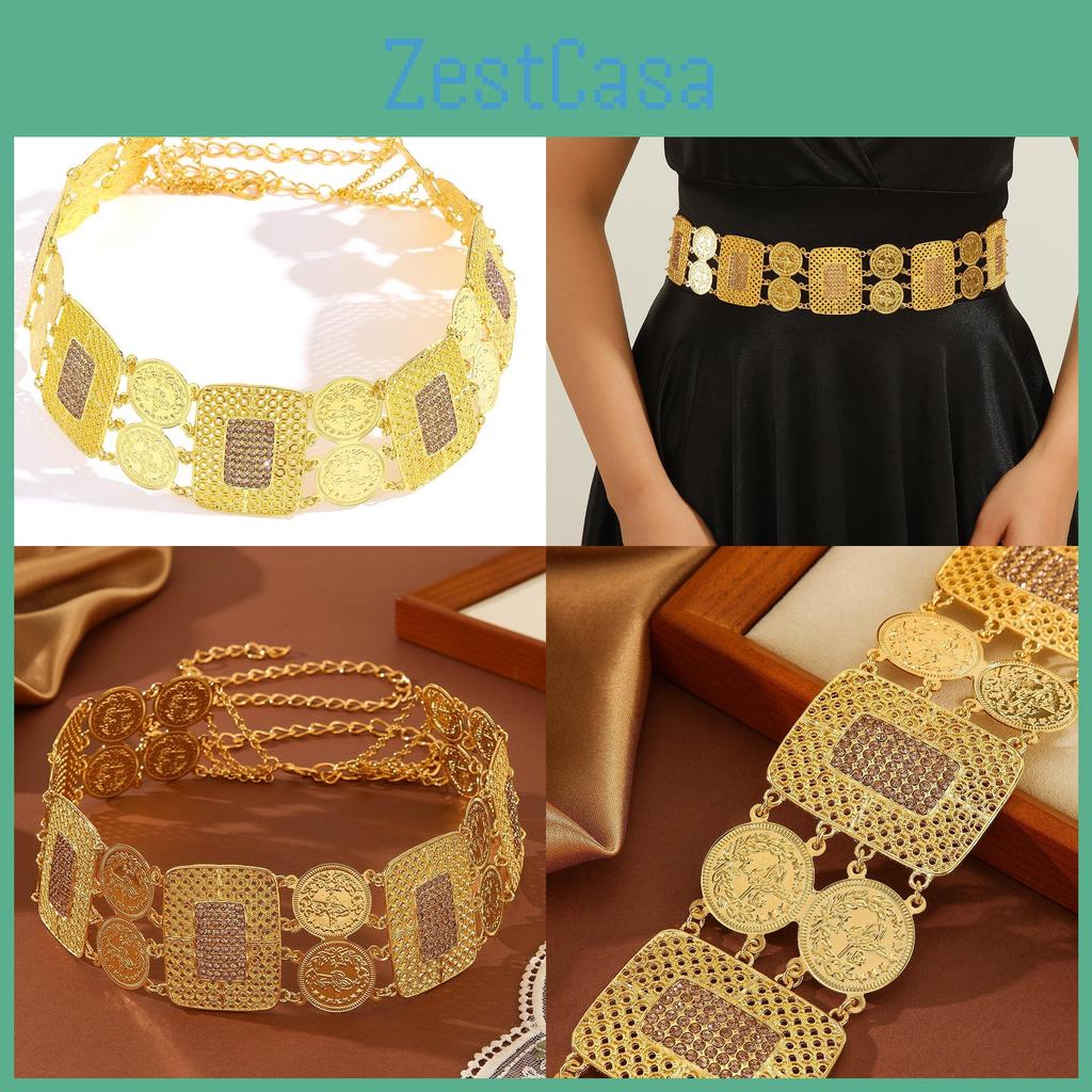 Fashion Women Waist Chain Hollow Geometric Alloy Construction And Look Stylish