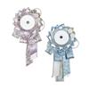 ADOFUN Set of 2 Rosettes for Badges, Cute Butterfly and Flower Ornaments, 55-75mm, for Badges, Ita Bags, Handmade Ita Bag Decorations, Can Badges,