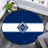 Vancouver Whitecaps Football Club Round Area Rug,Carpet Rug for Living Room Bedroom Sofa Playroom Decor,Non-slip Floor Mat