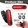 USB Rechargeable LED Rear Bike Light Waterproof Ultra Bright 4 Modes Bicycle Tail Light Safety Warning Flashlight