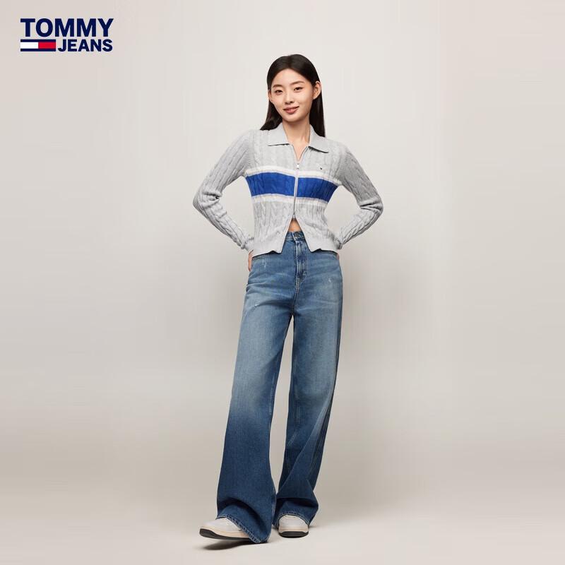 TOMMY JEANS Women's Cotton Cashmere Blend Knit Cardigan